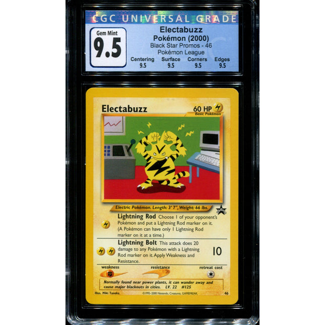 Electabuzz - 46 - CGC 9.5 Gem Mint - Black Star Promo - 36814