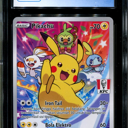 Pikachu - 016/S-P - CGC 9.5 - Sword & Shield Promos - Indonesian - KFC - Pokemon - 94087