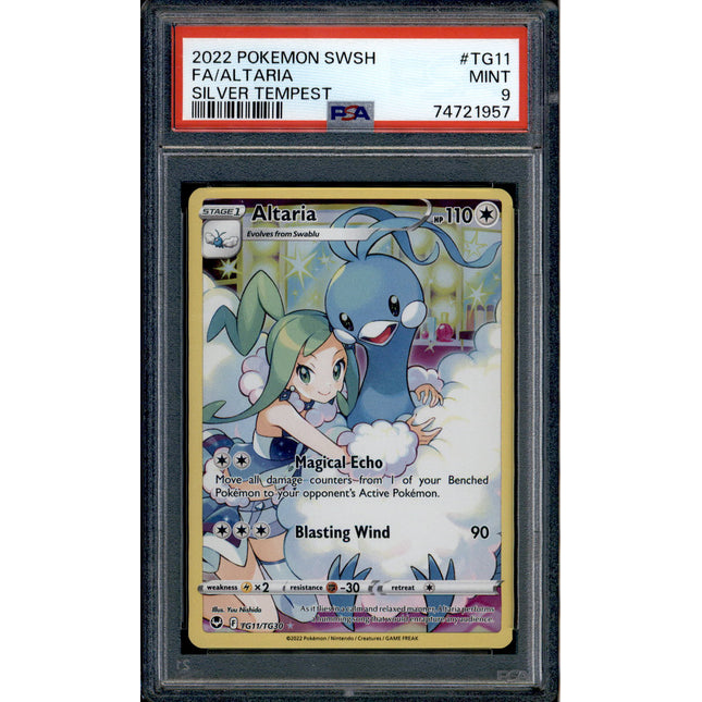 Altaria - TG11/TG30 - PSA 9 - Character Rare - Silver Tempest - Pokemon - 21957