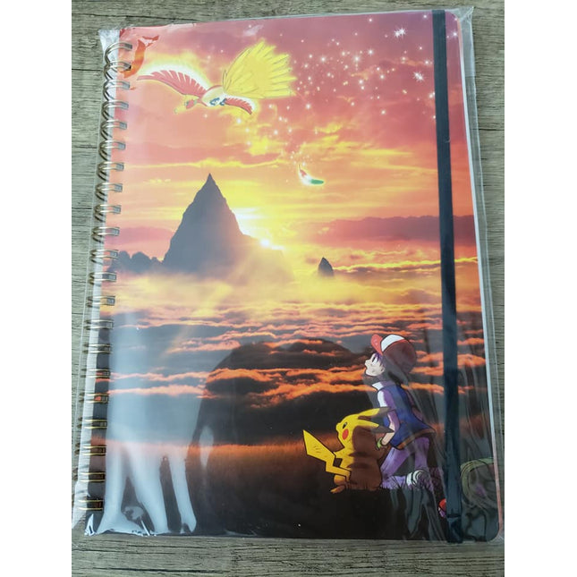 Ash & Pikachu w/ Ho-oh - Pokemon Special Edition Spiral Notebook