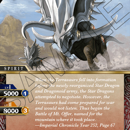 Pentaceratop - BSS01-012 - Foil Common - Near Mint - Dawn of History - Battle Spirits Saga