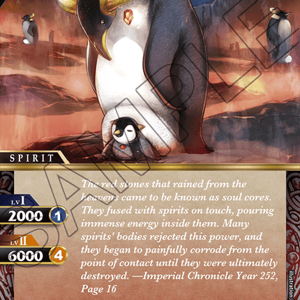 Horned Penguin - BSS01-018 - Foil Common - Near Mint - Dawn of History - Battle Spirits Saga