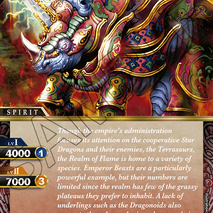 Vajranoceros - BSS01-020 - Common - Near Mint - Dawn of History - Battle Spirits Saga