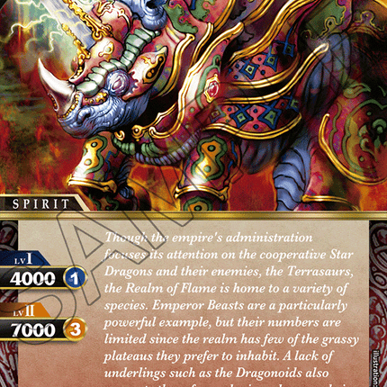 Vajranoceros - BSS01-020 - Foil Common - Near Mint - Dawn of History - Battle Spirits Saga