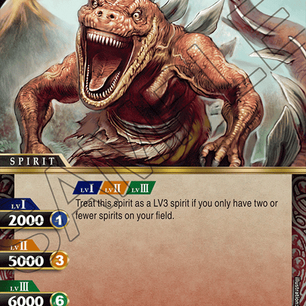 Dinoman Tyrannoid - BSS01-022 - Foil Common - Near Mint - Dawn of History - Battle Spirits Saga
