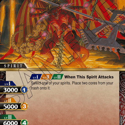 Blaze Dragonoid Ma Gwo - BSS01-023 - Foil Uncommon - Near Mint - Dawn of History - Battle Spirits Saga
