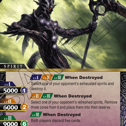 Pandemium of the Dark World Seven - BSS01-028 - Foil Rare - Near Mint - Dawn of History - Battle Spirits Saga
