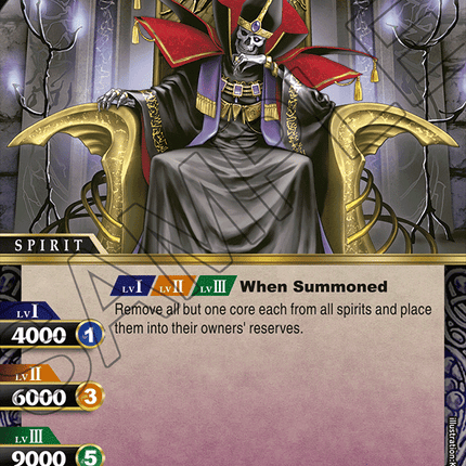 Dark Bishop Baculus - BSS01-035 - Foil Rare - Near Mint - Dawn of History - Battle Spirits Saga