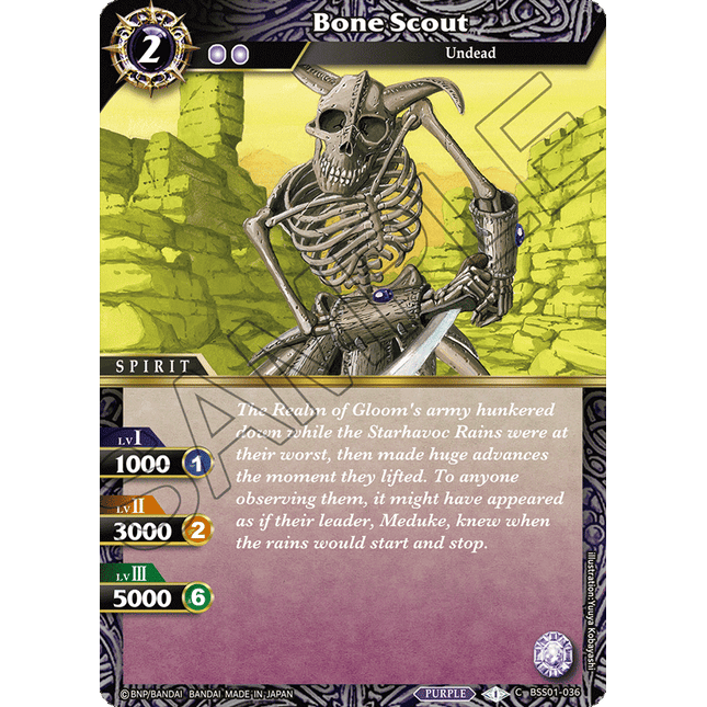Bone Scout - BSS01-036 - Foil Common - Near Mint - Dawn of History - Battle Spirits Saga