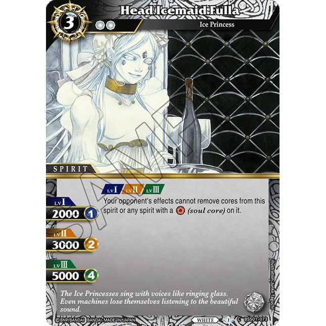 Head Icemaid Fulla - BSS01-073 - Foil Common - Near Mint - Dawn of History - Battle Spirits Saga