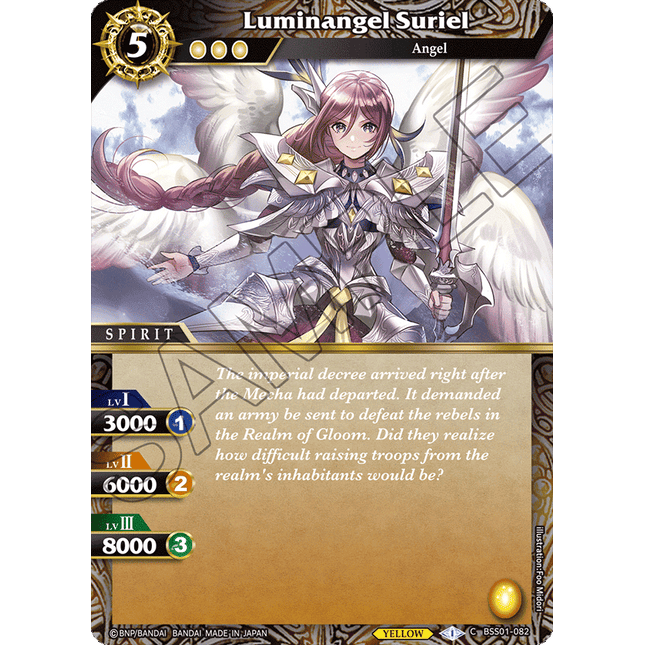 Luminangel Suriel - BSS01-082 - Common - Near Mint - Dawn of History - Battle Spirits Saga