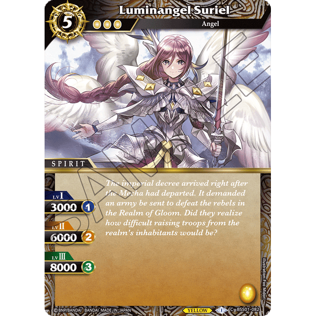 Luminangel Suriel - BSS01-082 - Foil Common - Near Mint - Dawn of History - Battle Spirits Saga