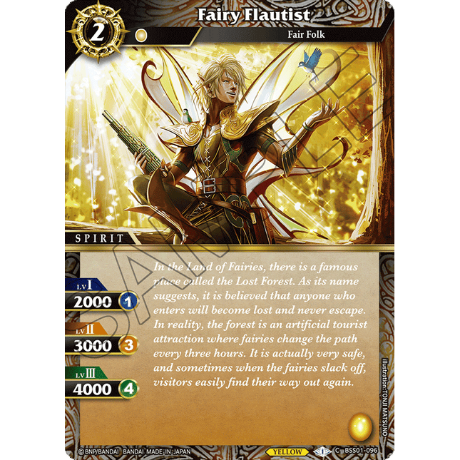 Fairy Flautist - BSS01-096 - Foil Common - Near Mint - Dawn of History - Battle Spirits Saga
