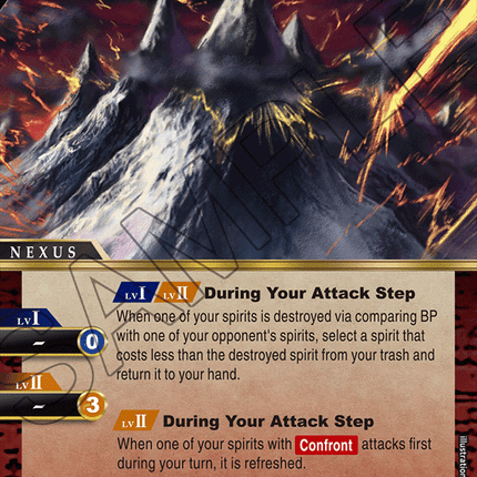 Sacred Thundering Peaks - BSS01-104 - Foil Common - Near Mint - Dawn of History - Battle Spirits Saga