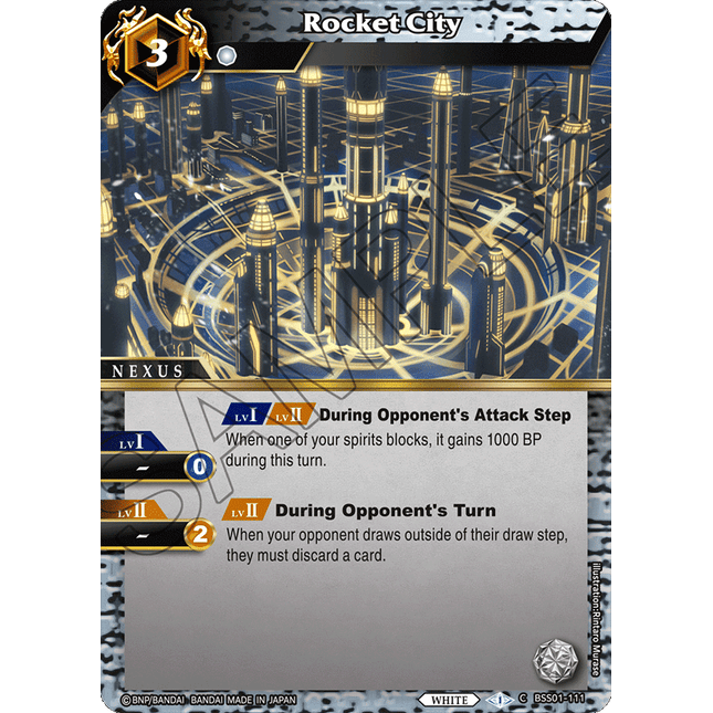 Rocket City - BSS01-111 - Common - Near Mint - Dawn of History - Battle Spirits Saga
