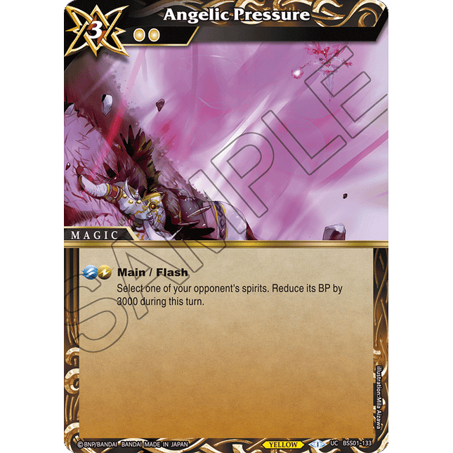 Angelic Pressure - BSS01-133 - Foil Uncommon - Near Mint - Dawn of History - Battle Spirits Saga
