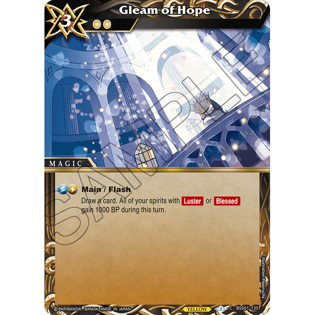 Gleam of Hope - BSS01-135 - Foil Common - Near Mint - Dawn of History - Battle Spirits Saga