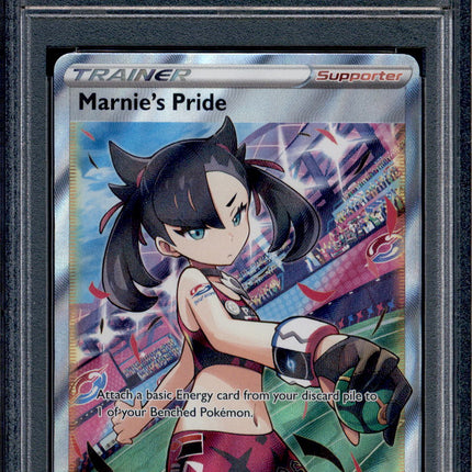 Marnie's Pride - 171/172 - PSA 9 - Full Art - Brilliant Stars - Pokemon - 76467