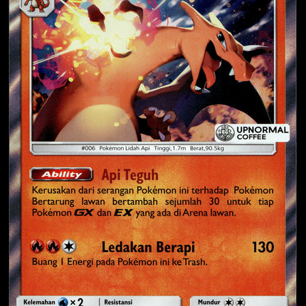 Charizard - 080/SM-P - PSA NM - Indonesian - Upnormal Coffee - Promo - Pokemon - A1-78
