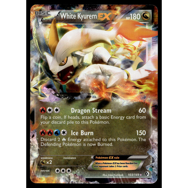 White Kyurem EX - 103/149 - NM - Ultra Rare - Boundaries Crossed - Pokemon - A9-5