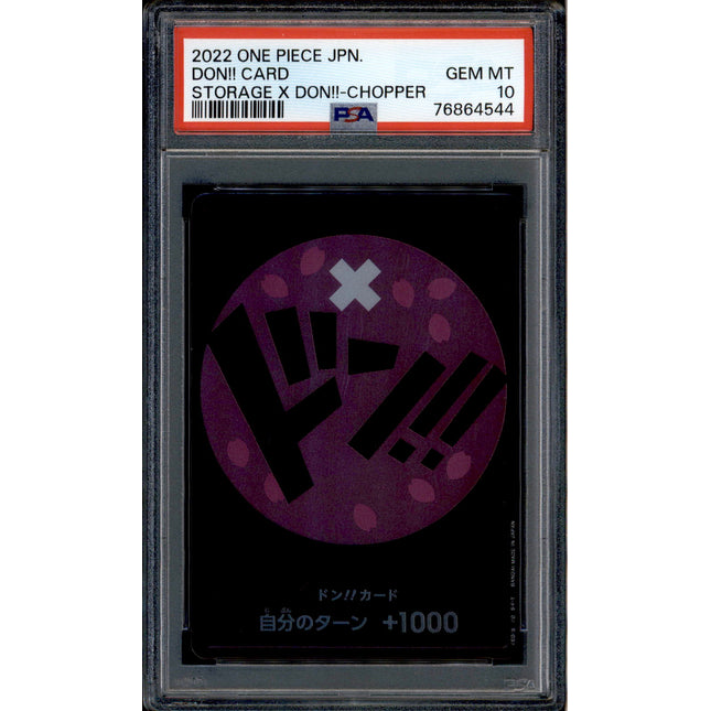 Chopper Don Card - Promo Storage - PSA 10 - Japanese Holo - Box - One Piece - 64544