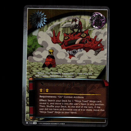 Summoning Jutsu - 725 - NM - 1st Edition Foil - S18 - Naruto CCG - D4-110