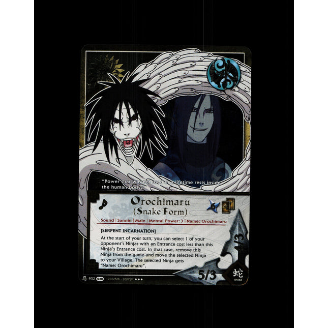 Orochimaru (Snake Form) - 932 - NM - 1st Edition Foil - S18 - Naruto CCG - D4-115