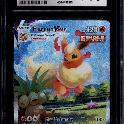 Flareon Vmax - SWSH180 - CGC 10 - Alt Art - Promo - Pokemon - 92315