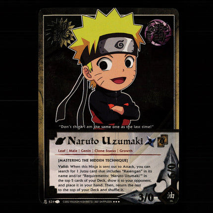 Naruto Uzumaki - 524 - NM - Foil - Promo - Naruto CCG - E1-35