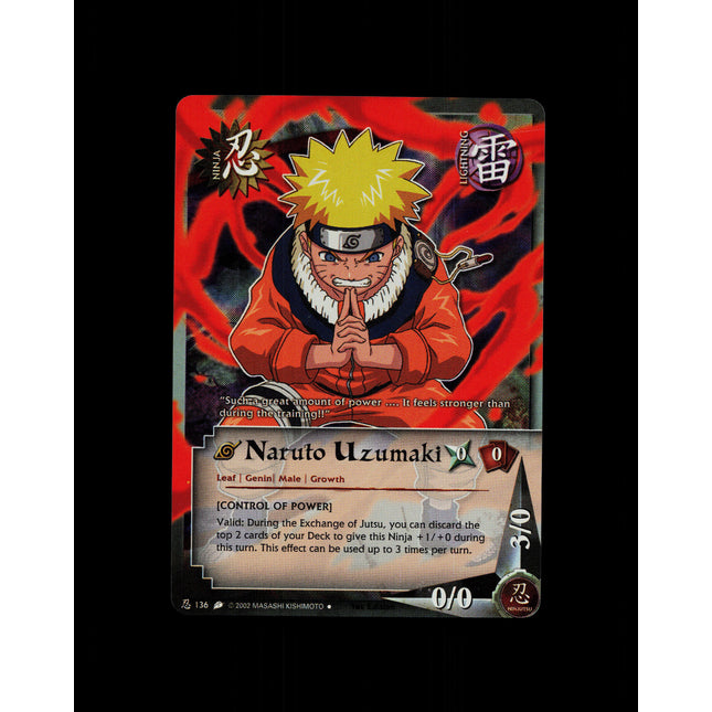 Naruto Uzumaki - 136 - NM - 1st Edition - Foil - Naruto CCG - D4-278