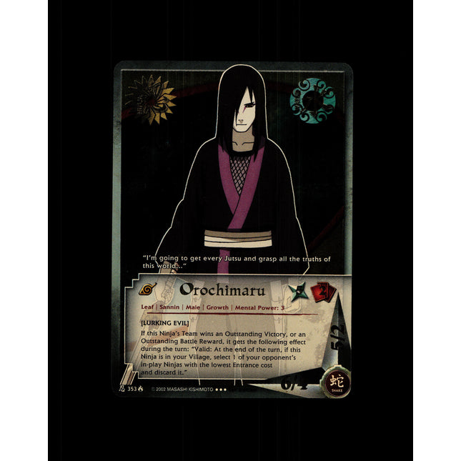 Orochimaru - 353 - NM - 1st Edition - Foil - Naruto CCG - D4-247