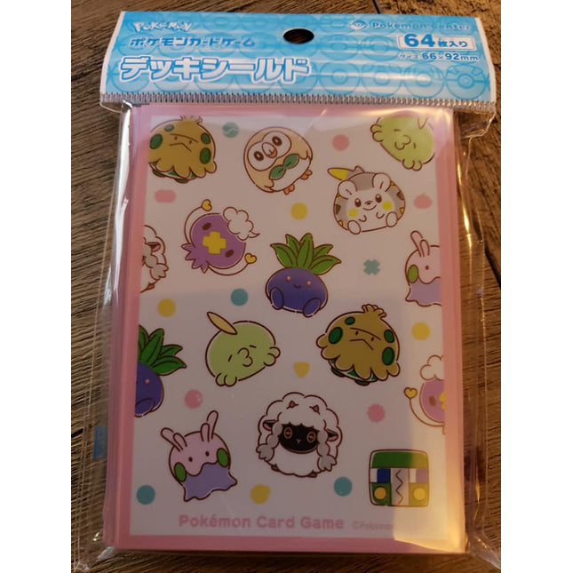 Cute Round Pokemon - Wooloo Rowlett and more - Pokemon Center - Set of 64 Sleeves