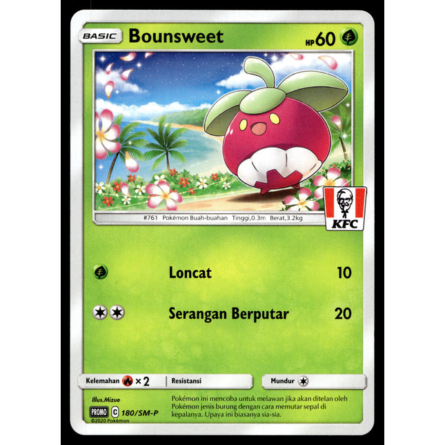 Bounsweet - 180/SM-P - NM - Indonesian KFC - Promo - Pokemon - B1-45