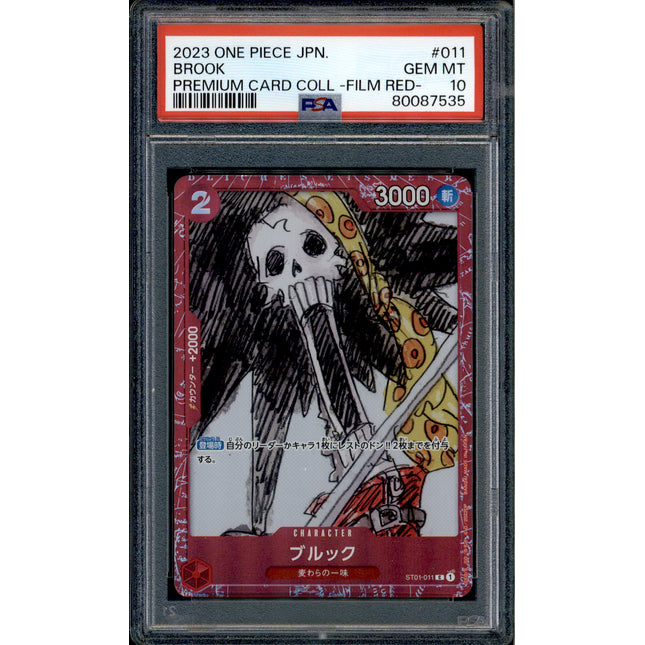 Brook - ST01-011 - PSA 10 - Film Red Collection - Promo - One Piece - 87535