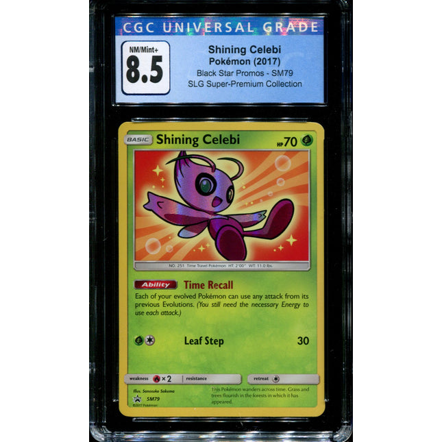 Shining Celebi - SM79 - CGC 8.5 - Black Star Promo - Shining Legends - Pokemon -  15162
