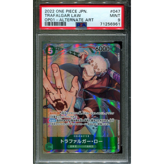 Trafalgar Law - OP01-047 - PSA 9 - Alt Art - Romance Dawn - Pokemon - 56961