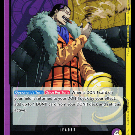 Crocodile - OP04-058 - NM - Leader - English OP04 - One Piece TCG