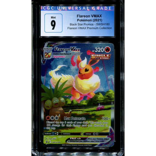Flareon VMAX - SWSH180 - CGC 9 - Black Star Promos - Alternate Art - Pokemon - 92320