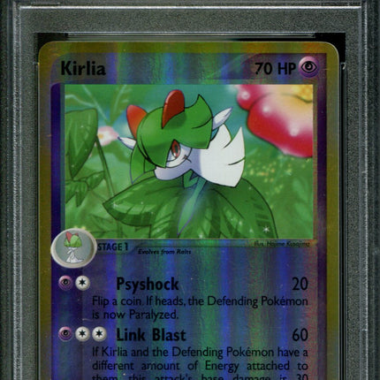 Kirlia - 40/100 - PSA 8 - Reverse Holo - Sandstorm - Pokemon - 65016