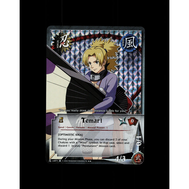 Temari - us071 - NM - Unlimited - Foil - Naruto CCG - D3-134