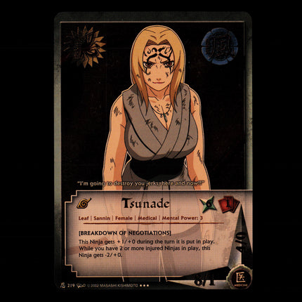 Tsunade - 219 - NM - Foil - Promo - Naruto CCG - E1-80