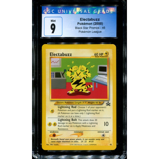 Electabuzz - 46 - CGC 9 - Black Star Promo - Pokemon - 54056