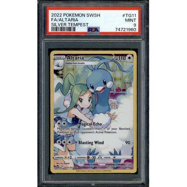 Altaria - TG11/TG30 - PSA 9 - Character Rare - Silver Tempest - Pokemon - 21960