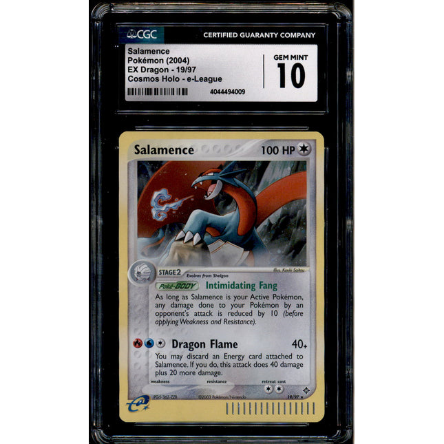 Salamence - 19/97 - CGC 10 - Cosmos Holo - ex Dragon - Pokemon - 94009