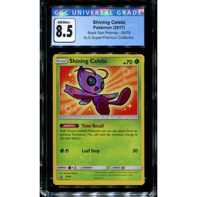 Shining Celebi - SM79 - CGC 8.5 - Black Star Promo - Shining Legends - Pokemon -  15151