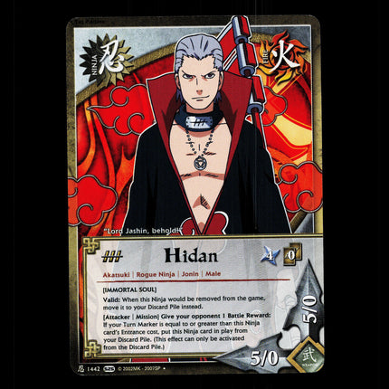 Hidan - 1442 - NM - 1st Edition - S25 - Naruto CCG - D4-70