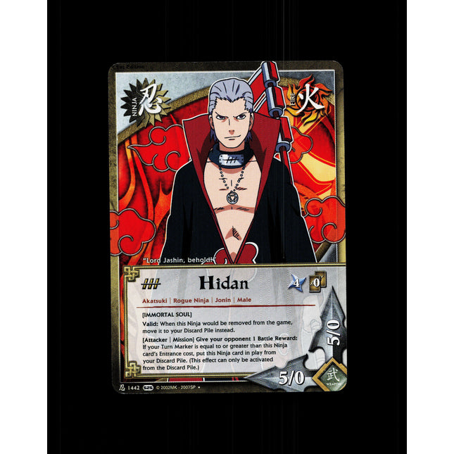 Hidan - 1442 - NM - 1st Edition - S25 - Naruto CCG - D4-70