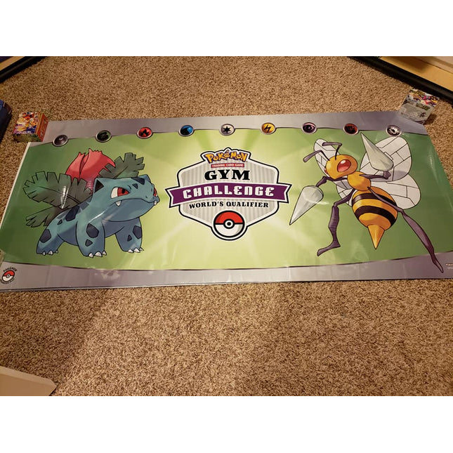Beedrill & Ivysaur - Pokemon Gym Challenge - Wide Laminated Banner - 36"x78"