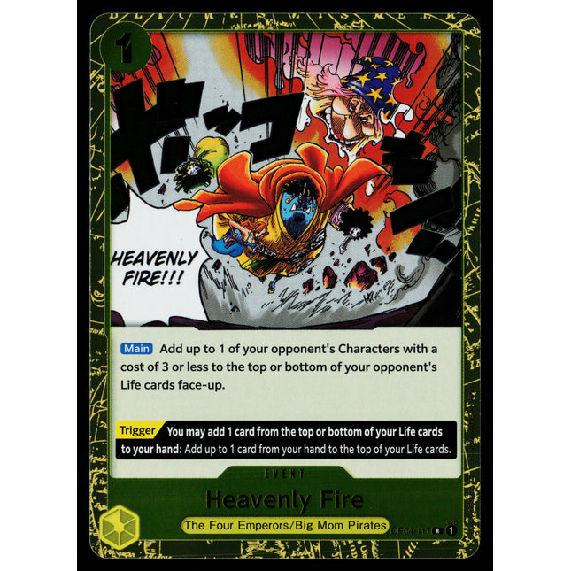 Heavenly Fire - OP04-117 - NM - Rare - English OP04 - One Piece TCG