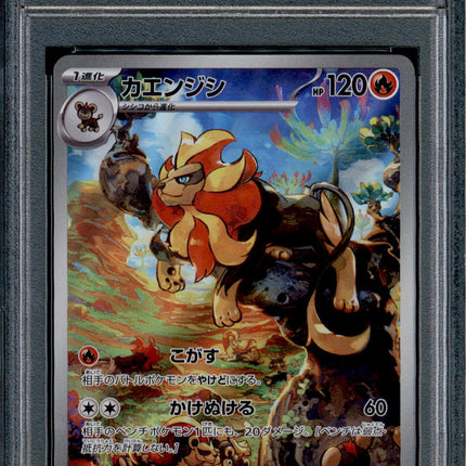Pyroar - 077/073 - PSA 10 - AR Japanese - SV1a - Pokemon - 55874